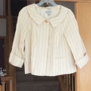 Talbots fun and flirty 3/4 sleeve jacket size 14